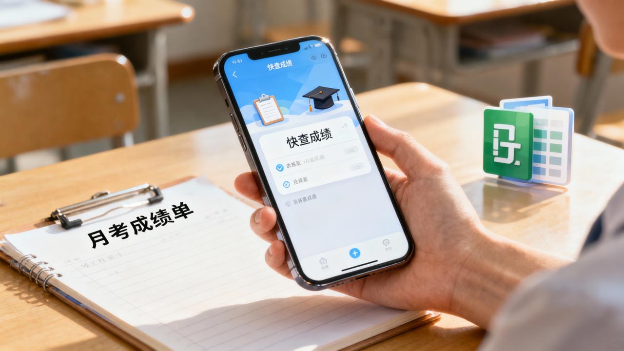 月考成绩怎么发布给学生查？快查成绩微信小程序操作全流程（含Excel导入、扫码查分、隐私锁定）