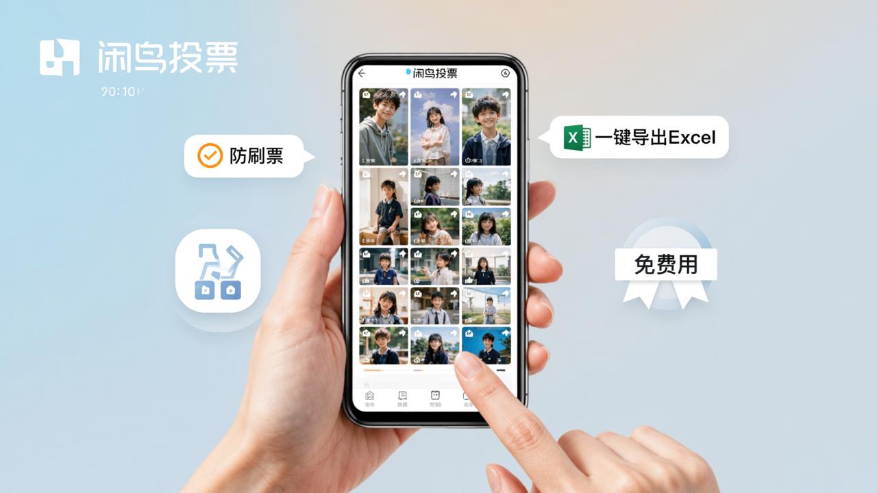 微信怎么发起图片投票？闲鸟投票小程序支持防刷票、一键导出Excel，免费用