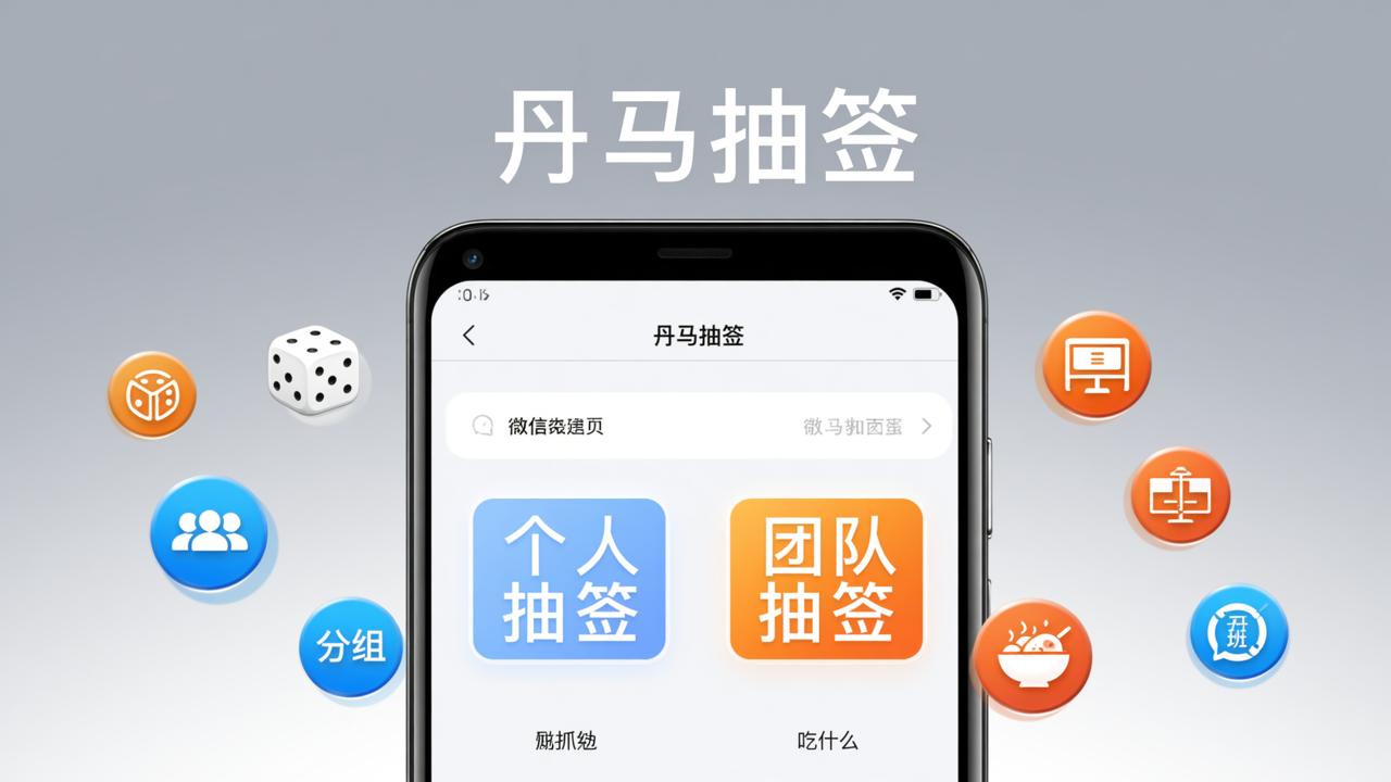 微信抽签小程序怎么用？丹马抽签操作步骤详解，支持抓阄/分组/分班/吃什么等10种场景