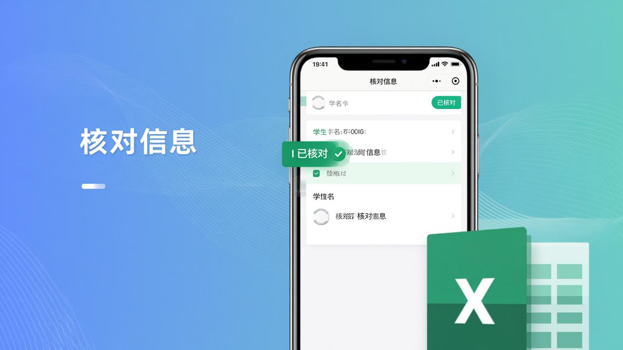 生源信息核对怎么弄？微信扫码核对学号姓名不漏不重，支持补填修改和Excel一键导出