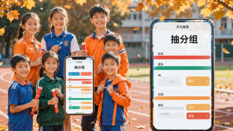 秋季运动会怎么随机分组？丹马抽签抽分组功能实操教程（支持实名名单+Excel导出）