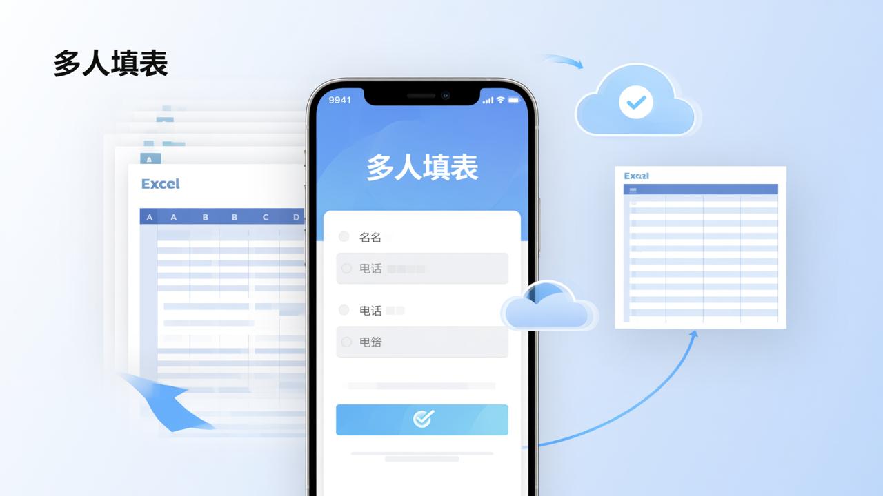 微信扫码填表自动汇总Excel怎么做？多人填表一人一格独立提交，导出即用不整理