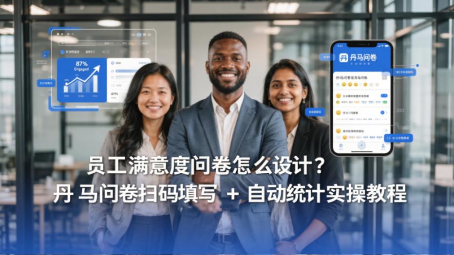 员工满意度问卷怎么设计？丹马问卷扫码填写+自动统计实操教程