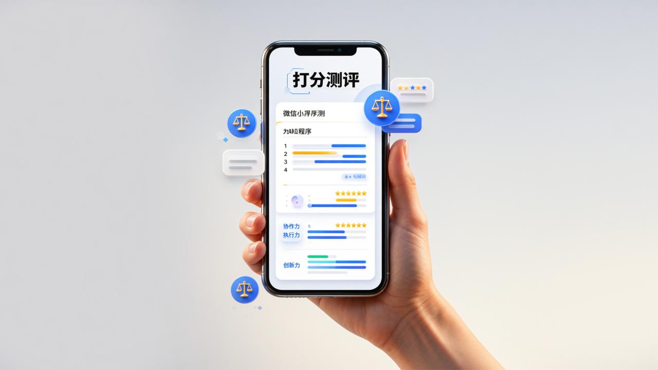 绩效考核怎么扫码打分？打分测评微信小程序实操教程：自评互评、多维加权、防刷票全流程