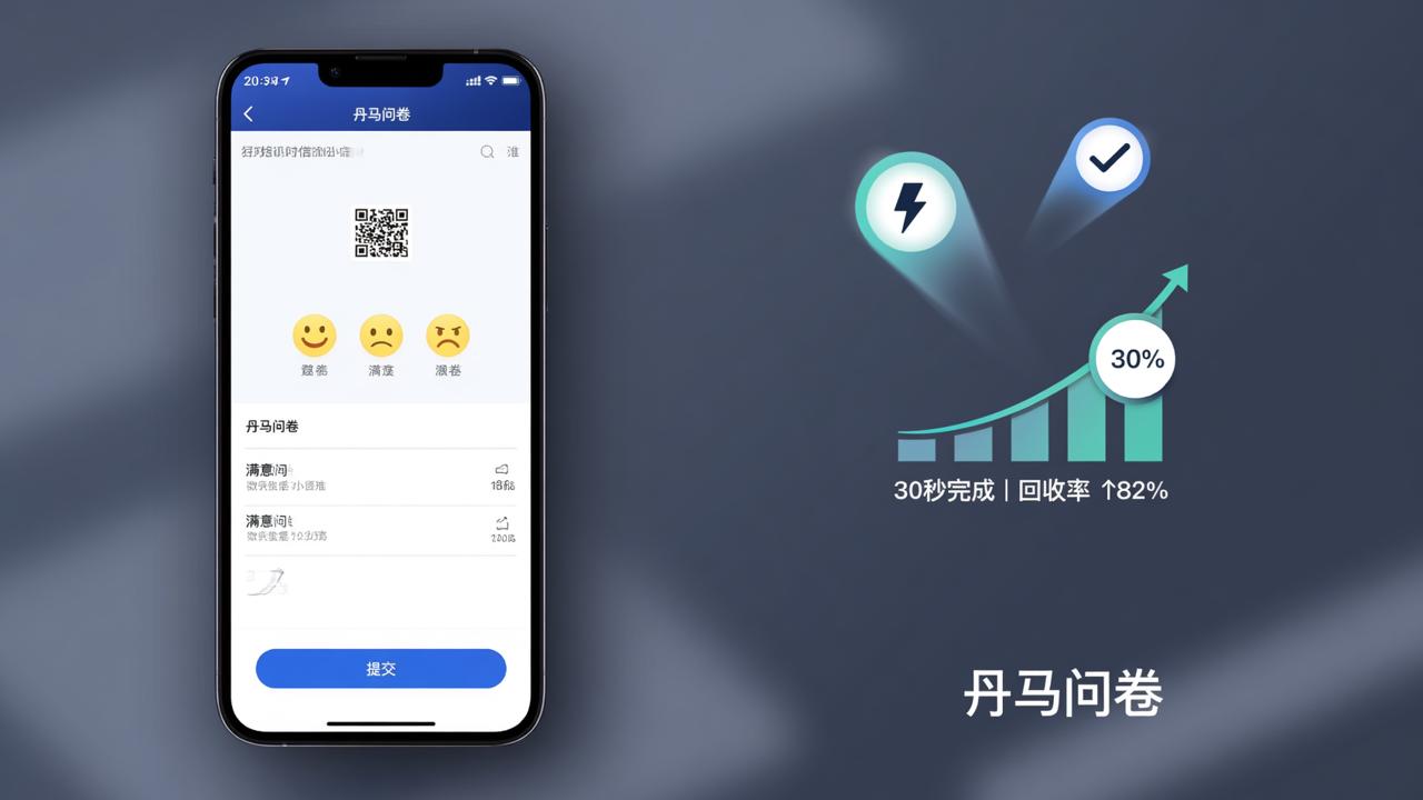 客户满意度调查回收率低怎么办？丹马问卷扫码30秒填完，自动统计填写进度和选项分布