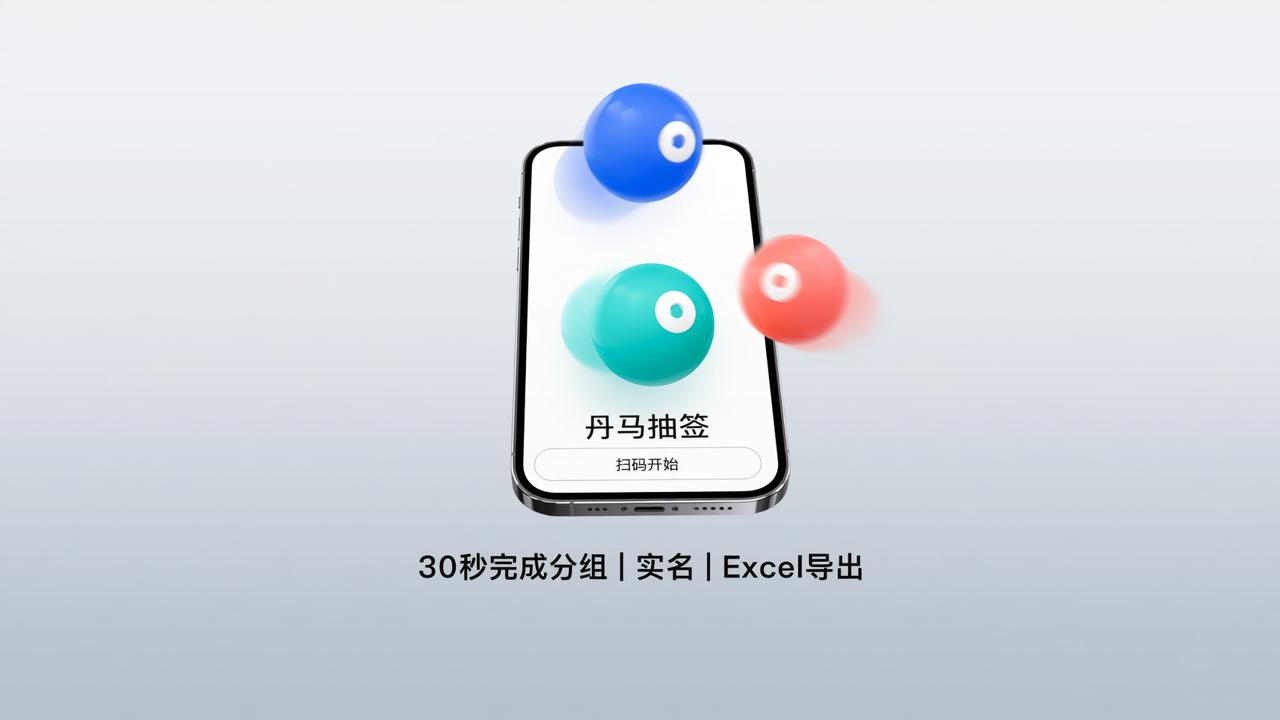 抓阄小程序怎么用？丹马抽签扫码30秒完成分组/分班/谁付钱，实名名单和Excel导出全都有