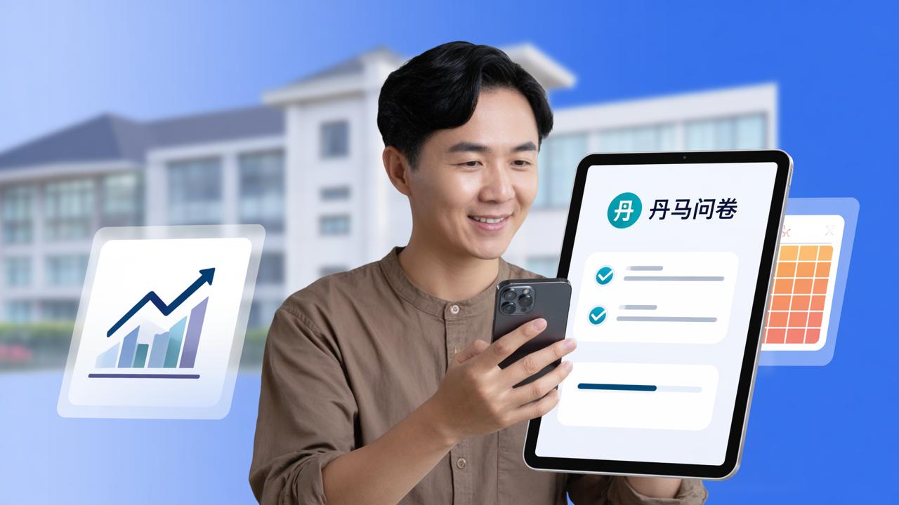 家长对学校满意度调查怎么做？丹马问卷微信小程序扫码填写、自动统计、导出Excel全流程实操