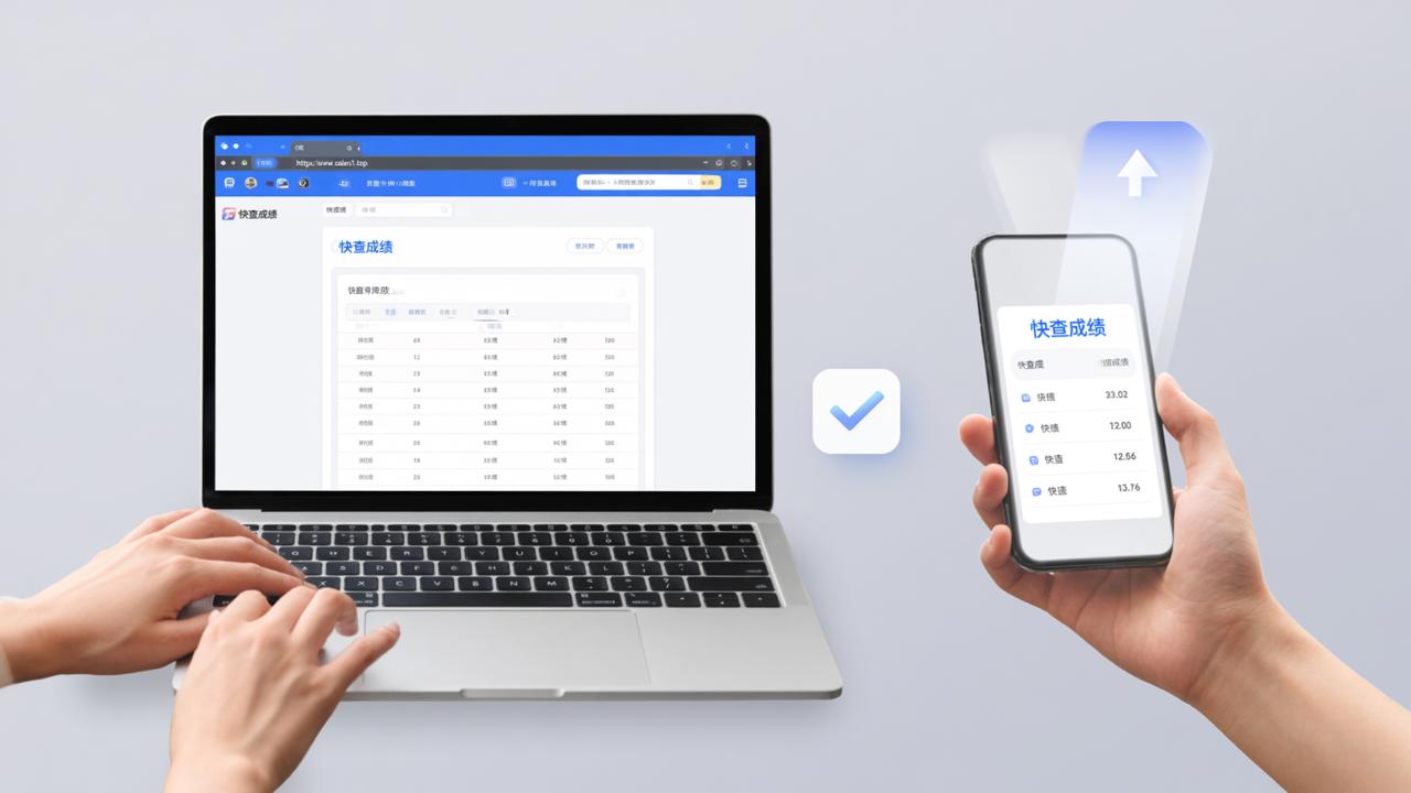 快查成绩电脑版怎么用？老师用网页发成绩，学生手机扫码查分操作教程