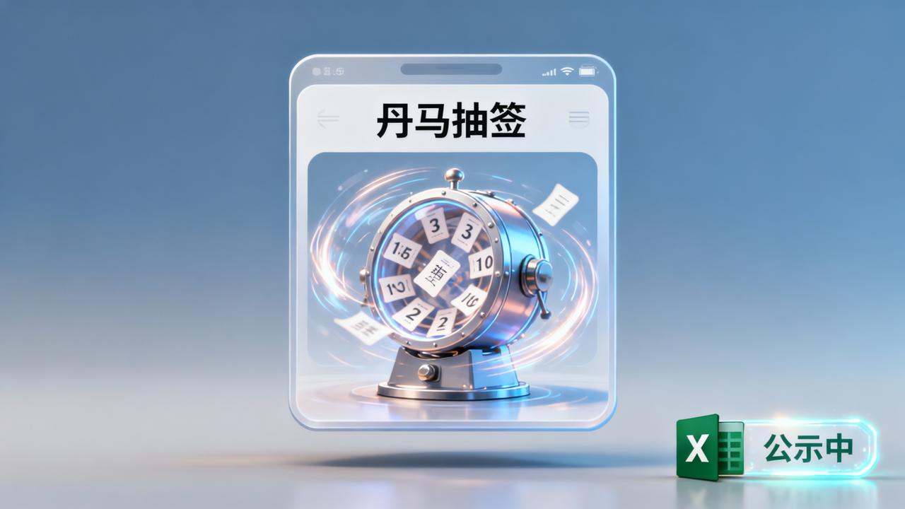 值班排班怎么做到公平不吵架？丹马抽签随机排顺序，结果当场公示+导出Excel记录
