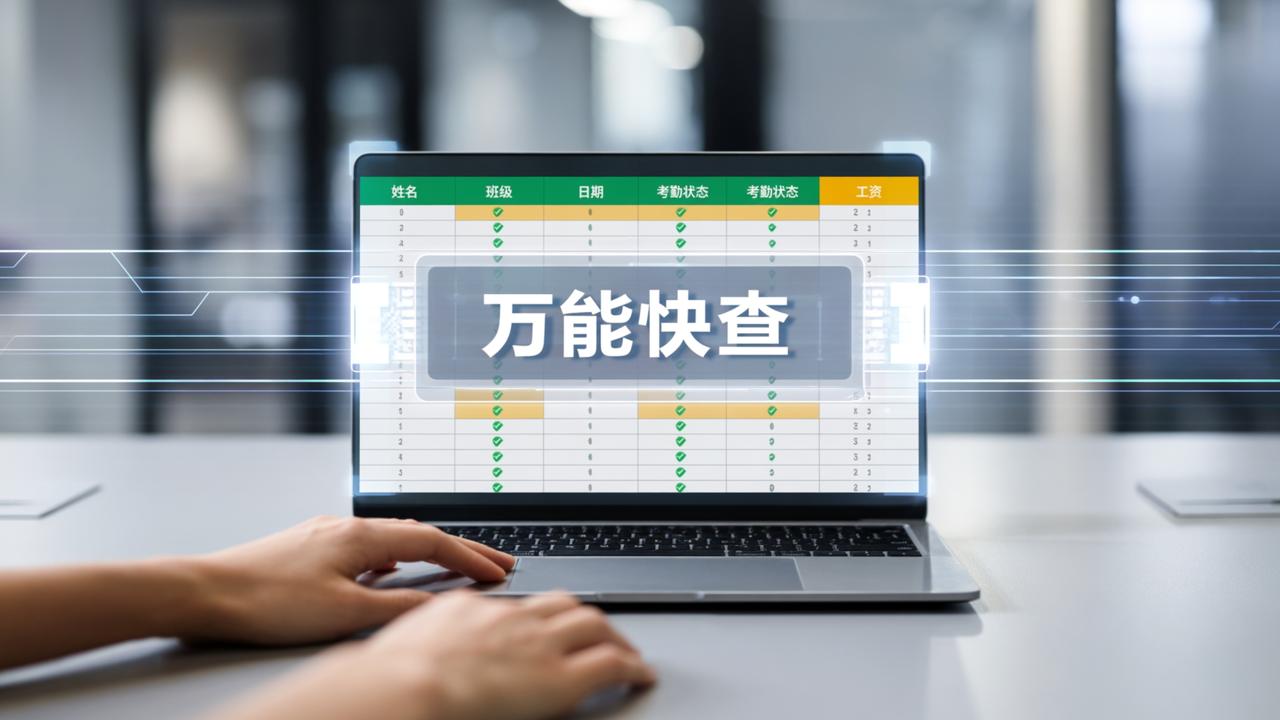 同一份Excel怎么查考勤又发工资条？万能快查4种实用查询场景详解