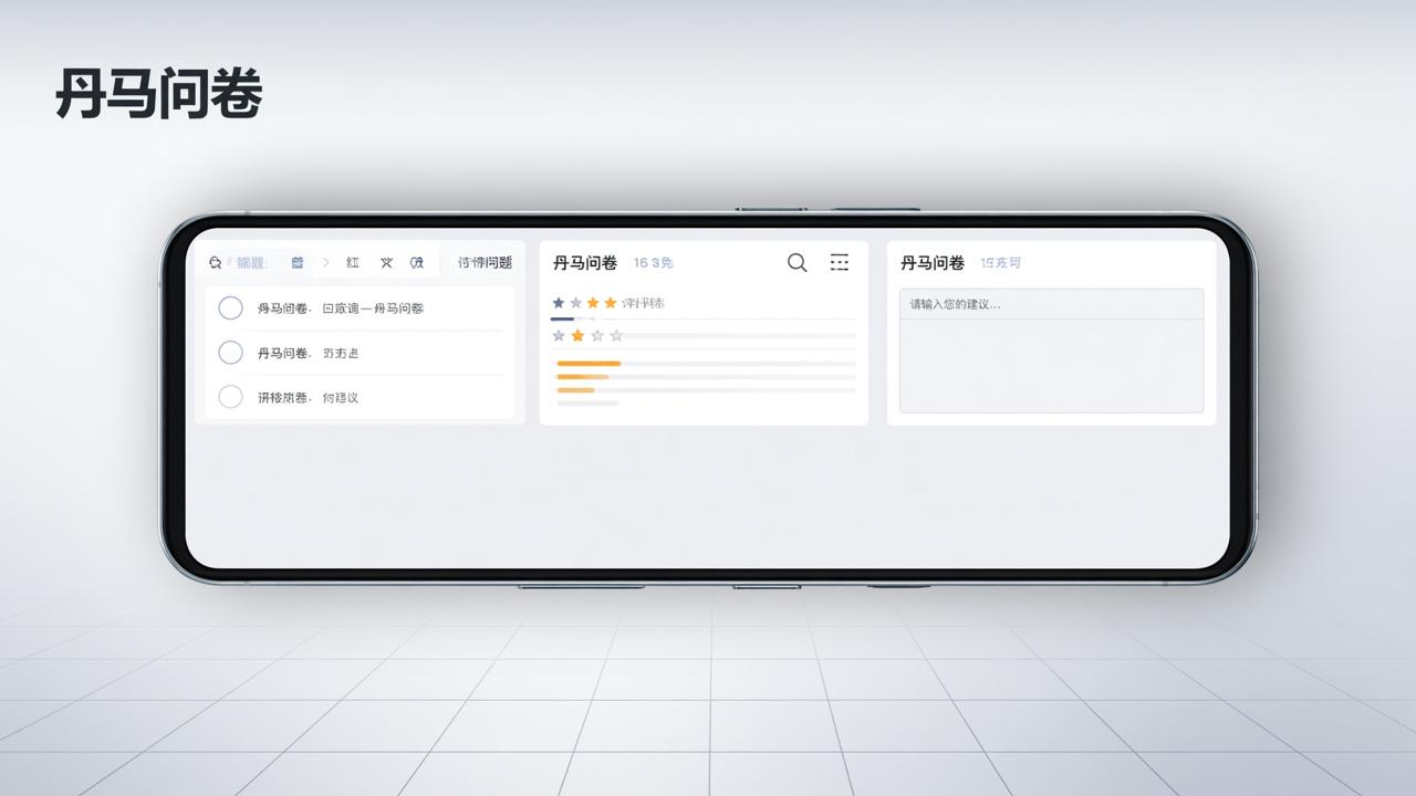 一份问卷怎么同时支持选择题、打分题和填空题？丹马问卷微信小程序实测教程