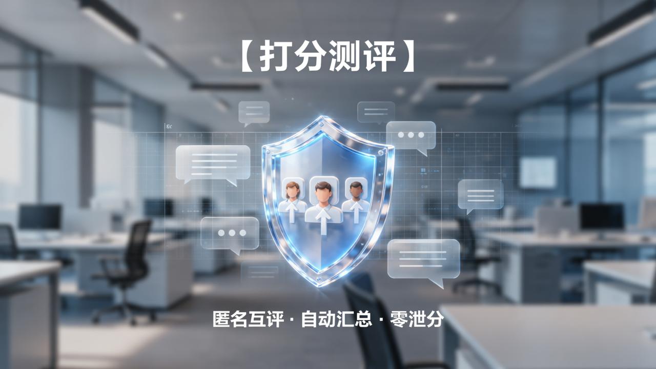 评优打分怎么避免同事看到分数？用【打分测评】实现匿名互评+自动汇总的实操方法