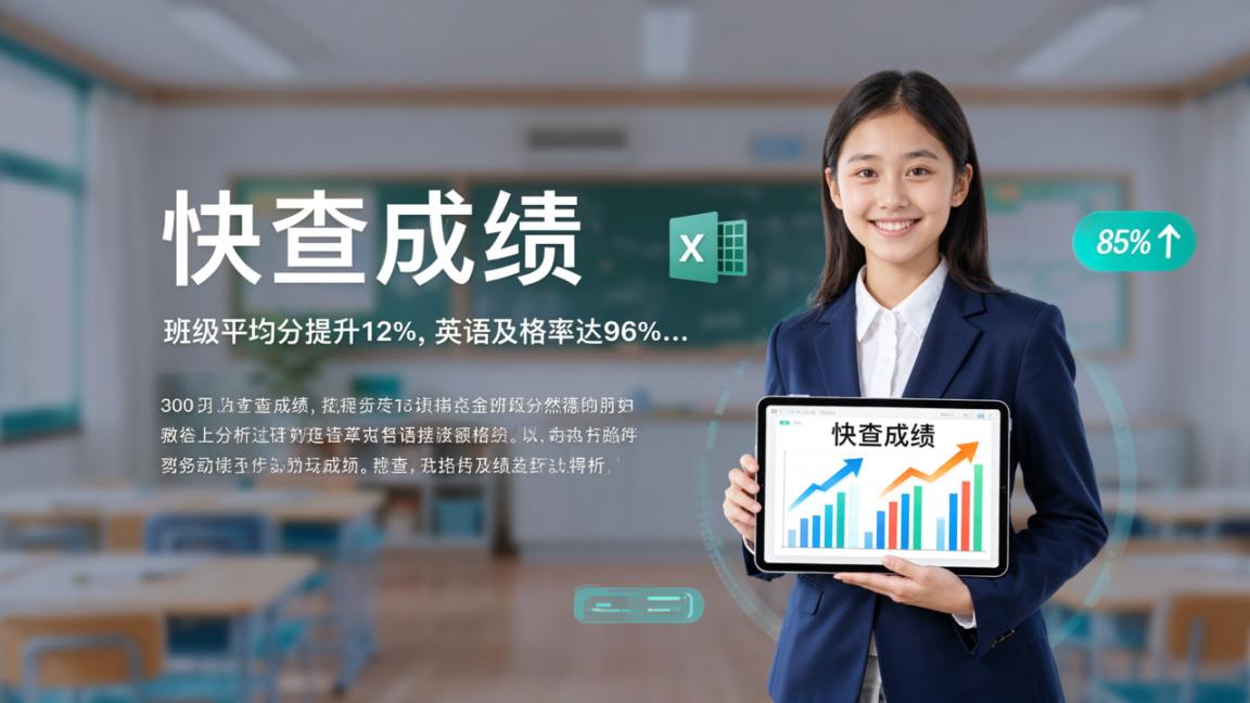 老师怎么快速做期中考试分析报告？快查成绩自动生成文字总结并导出Excel
