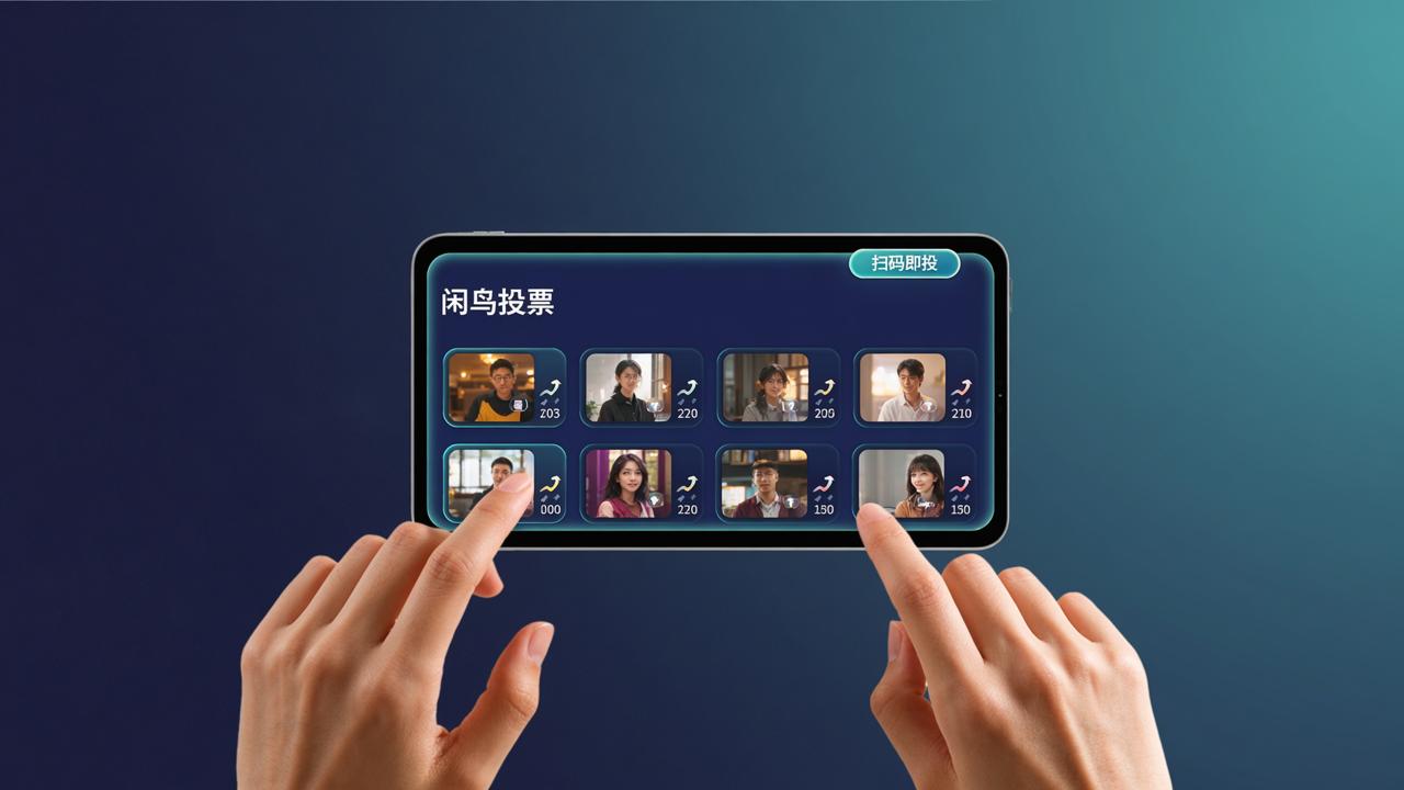 视频比赛投票怎么避免微信群接龙混乱？闲鸟投票扫码即投+作品展示全流程实操教程