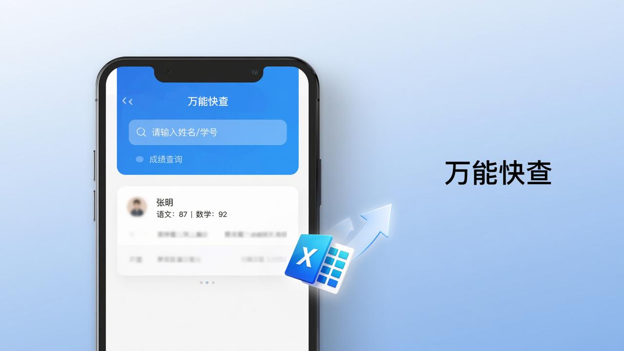 成绩怎么查？用万能快查小程序导入Excel发成绩的详细操作步骤