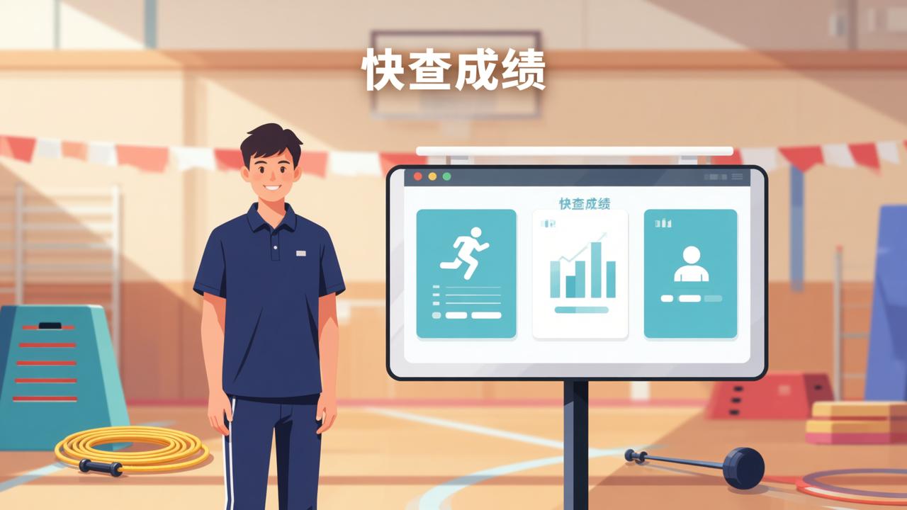 体育老师怎么快速发期末成绩？快查成绩微信小程序扫码查分操作教程