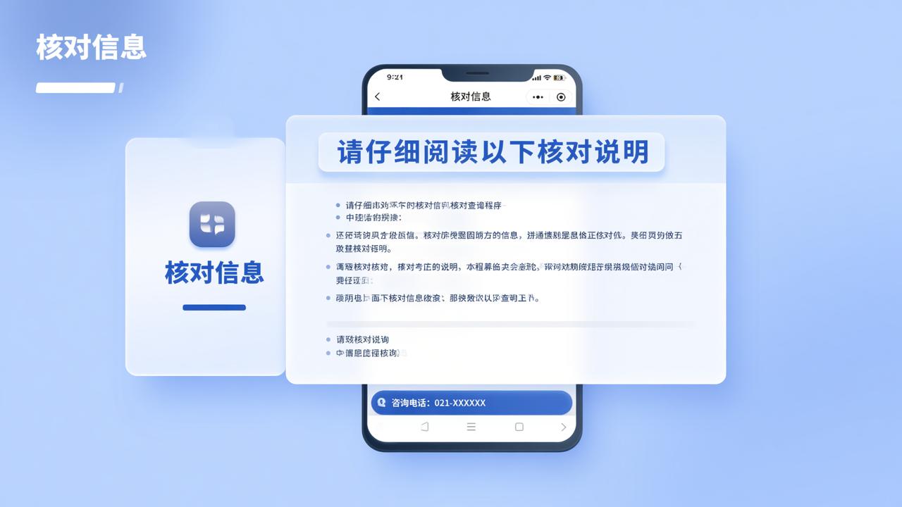 核对信息小程序怎么添加说明和咨询电话？手把手教你在查询页显示通知、底部展示联系电话