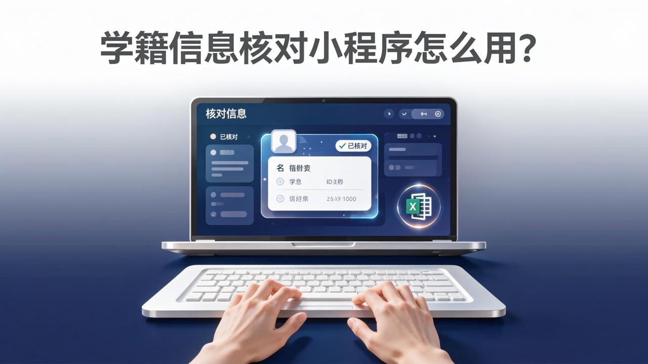 学籍信息核对小程序怎么用？【核对信息】支持报名表修改、通讯录补填、批量导出Excel