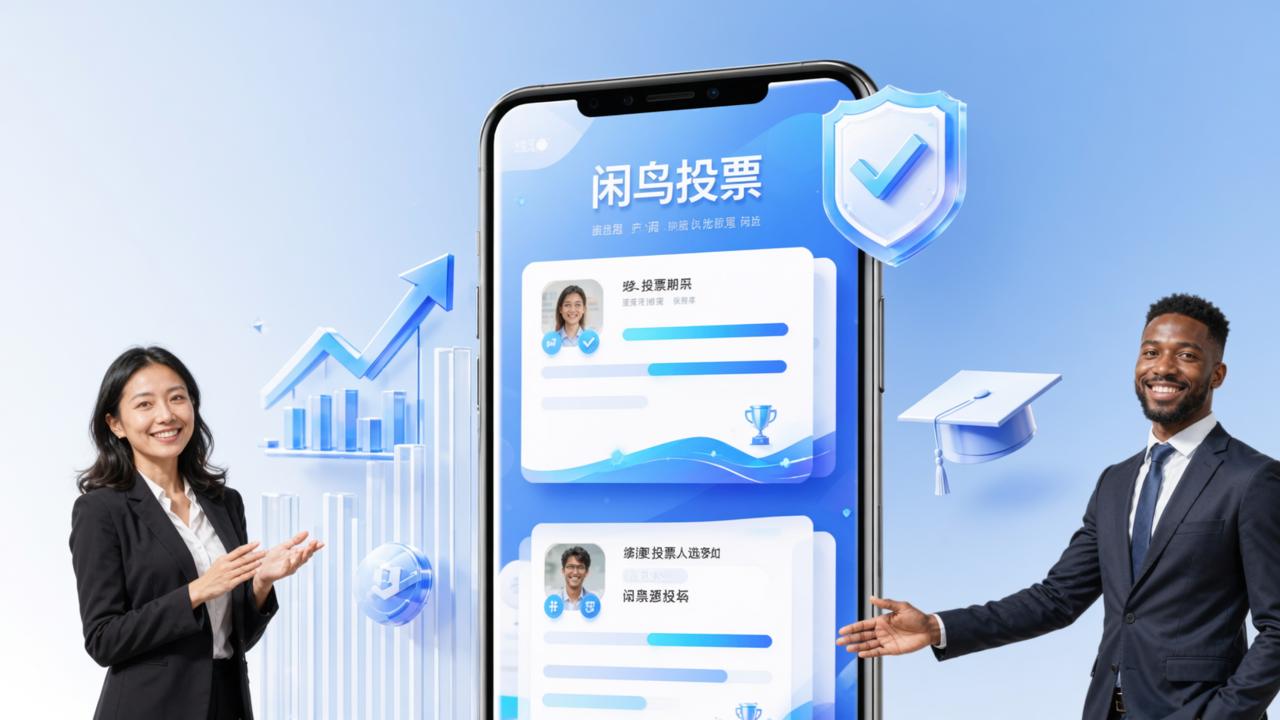 评优评选怎么用小程序投票？闲鸟投票支持员工评先、班委选举、摄影比赛全流程操作
