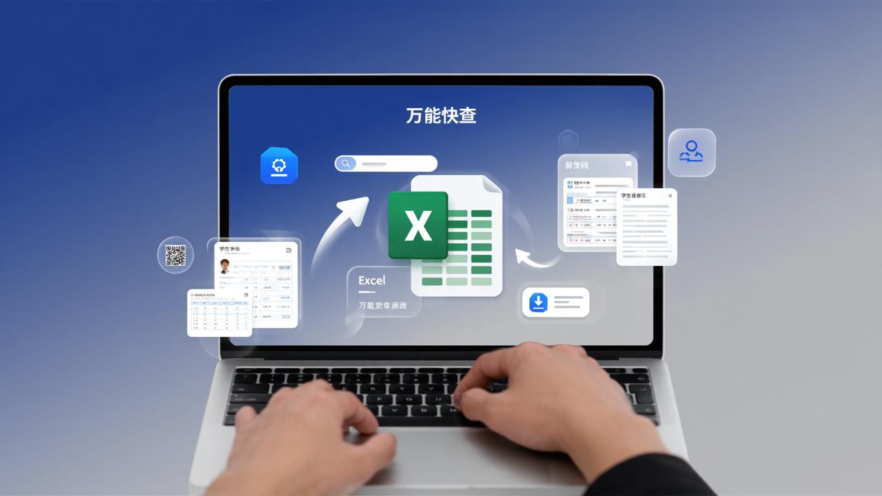 Excel转查询系统怎么弄？万能快查导入Excel一键生成成绩/工资条/分班查询，不用写代码