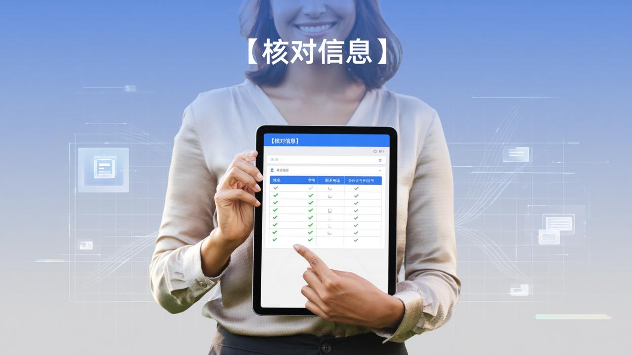 学校核对学生信息怎么操作？【核对信息】小程序从导入到导出全流程详解