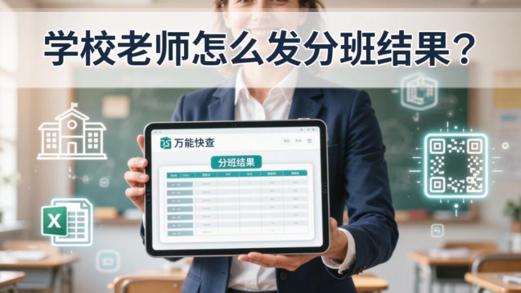 学校老师怎么发分班结果？万能快查小程序8个高频使用场景实操教程
