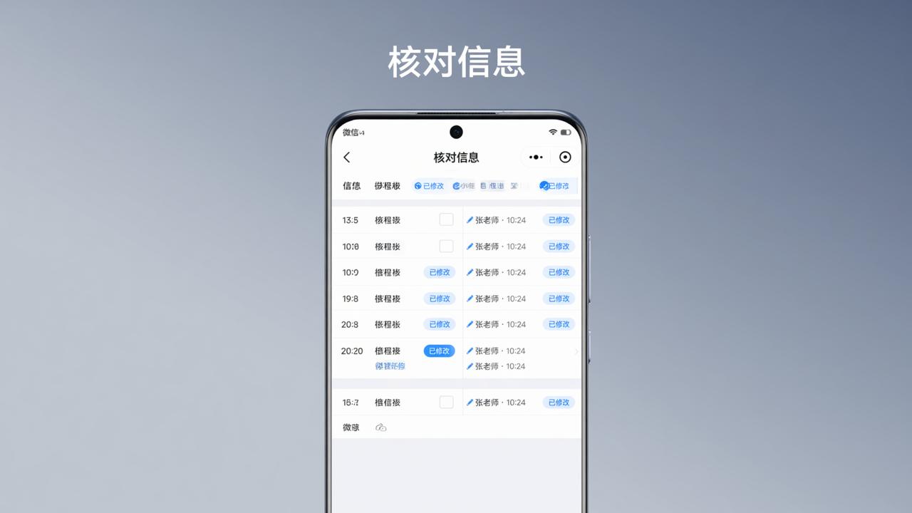 核对信息小程序怎么用？免费核对数据、互不可见、修改留痕操作全流程