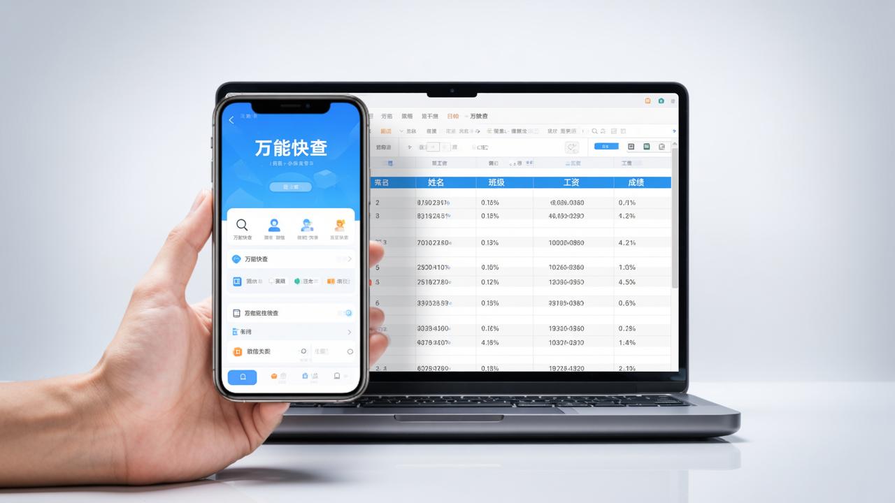 Excel怎么做成扫码查询系统？万能快查导入即用，分班/发工资条/查成绩全流程实操教程