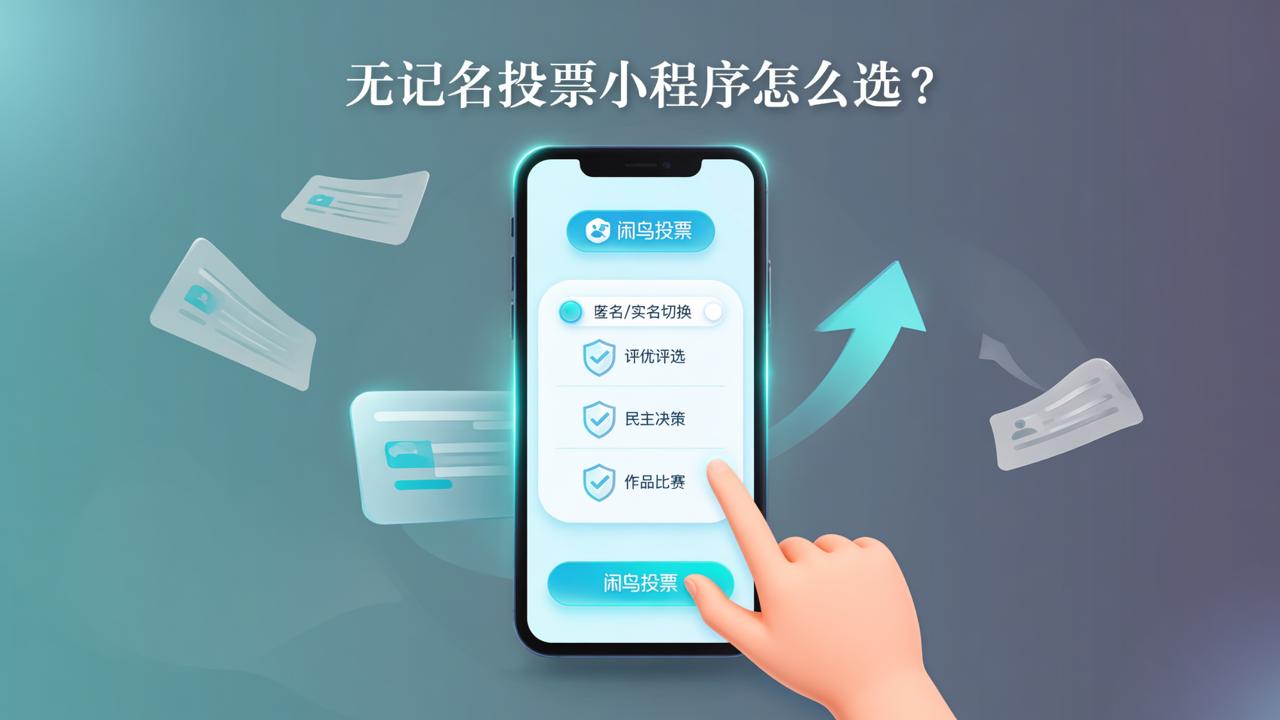 无记名投票小程序怎么选？闲鸟投票支持匿名实名切换、评优评选+民主决策+作品比赛全场景