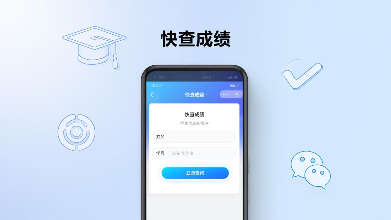 快查成绩微信小程序怎么查期末成绩？学生家长不用下载，老师批量发成绩单实操指南