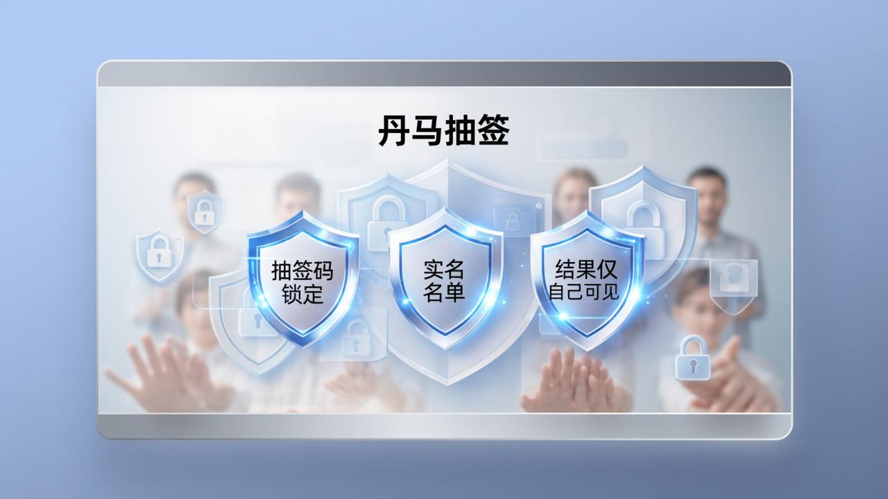 丹马抽签真的能防内定吗？抽签码锁定+实名名单+结果仅自己可见的实操细节