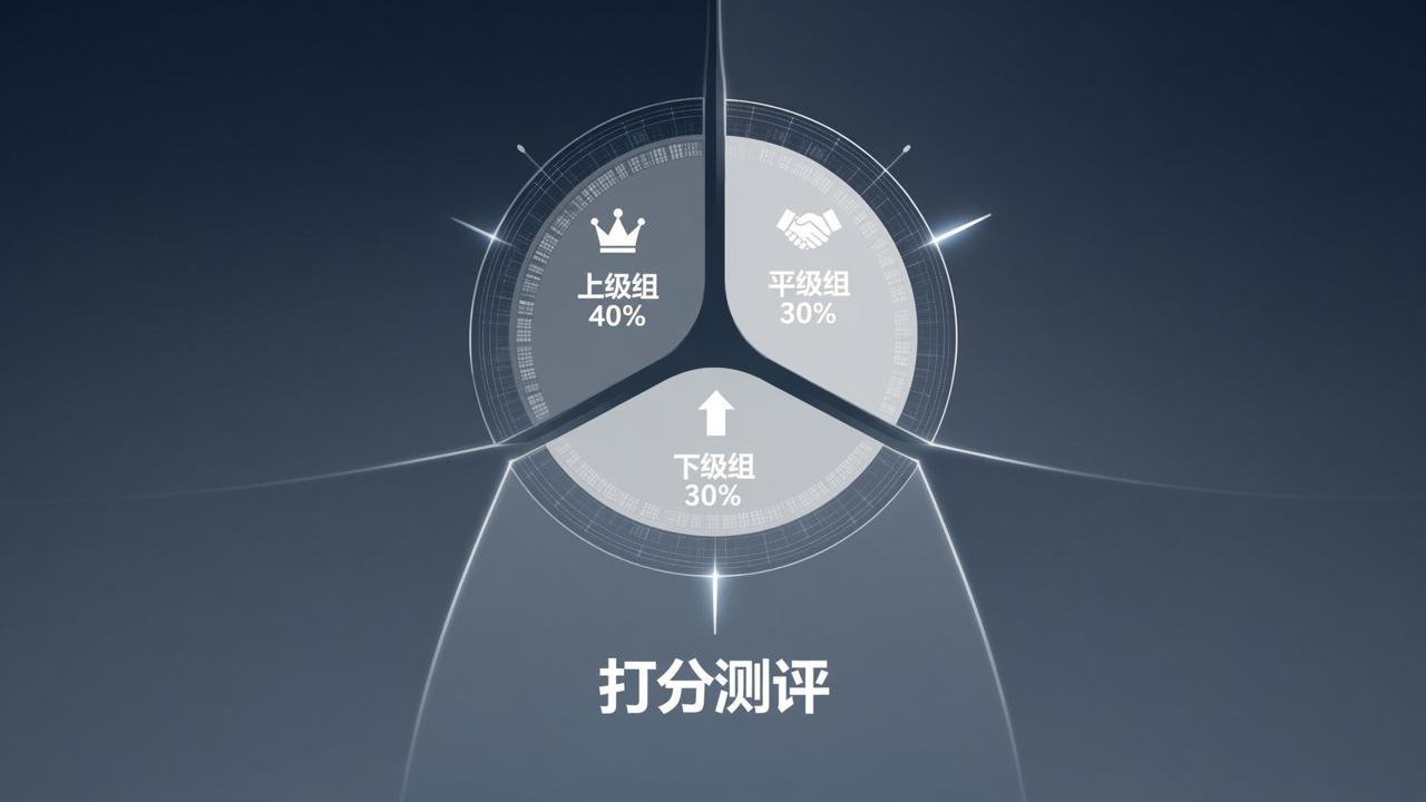 跨部门联合打分怎么做？多维多组加权计算实操教程（支持360度考评、领导+同事+下属分组打分）