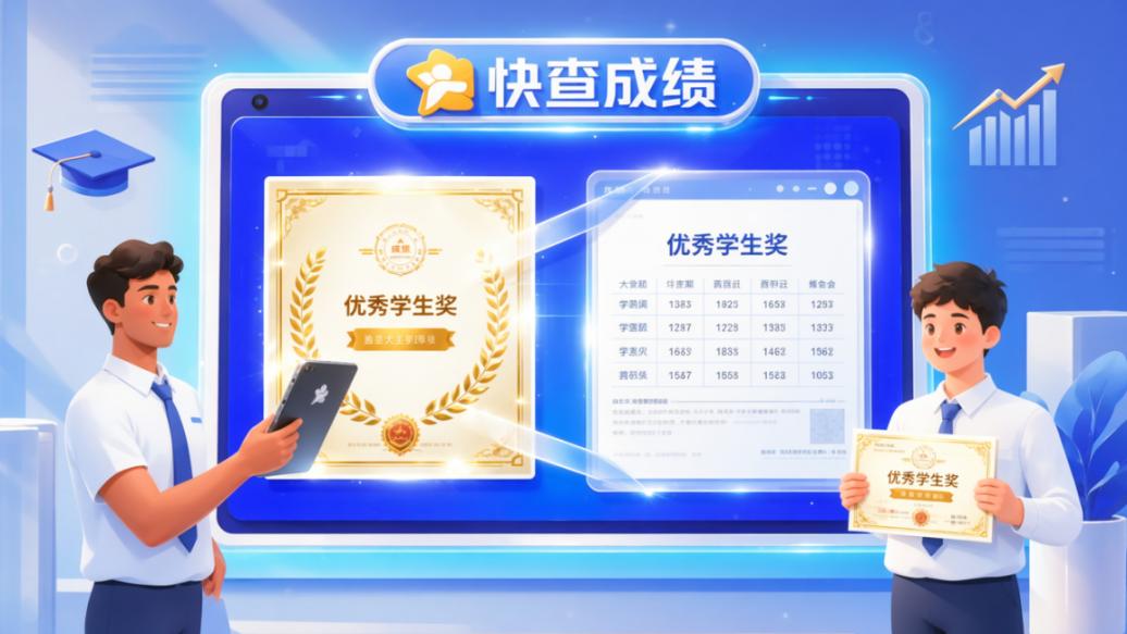 在线奖状怎么发放？快查成绩支持批量生成电子奖状并自动关联学生成绩