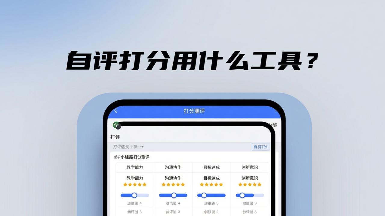 自评打分用什么工具？怎么设置多维度指标自评表？打分测评微信小程序实操教程