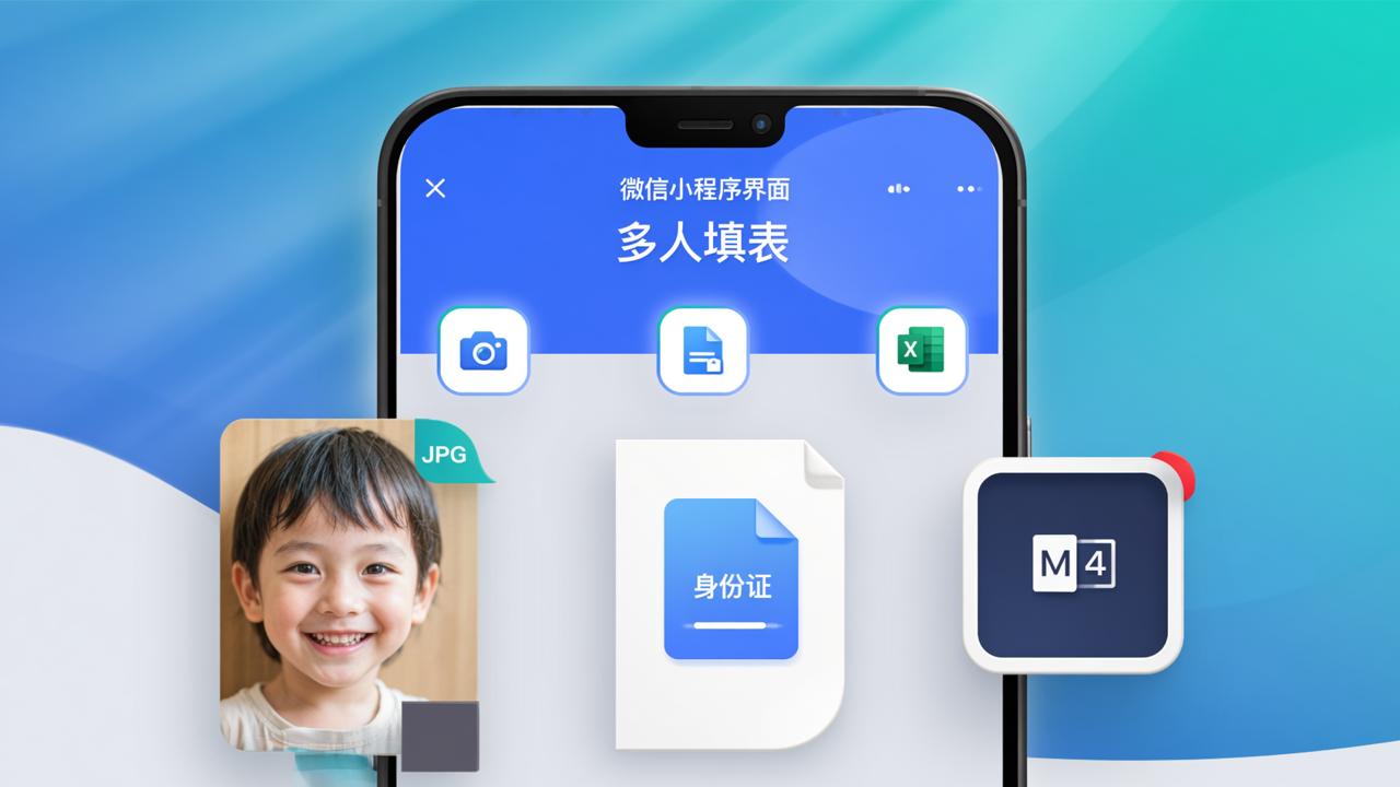 收图片收文件用什么小程序？多人填表怎么自动收集并导出Excel