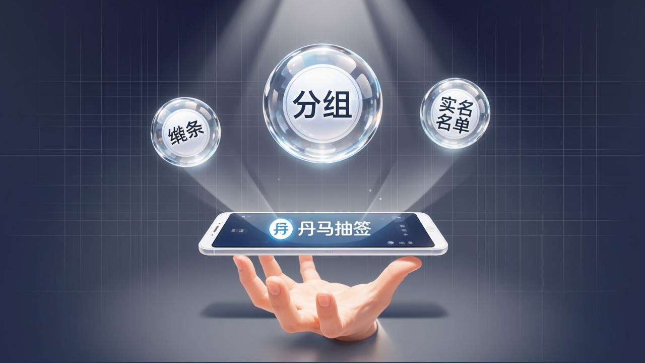 自定义抽签怎么做？丹马抽签怎么设置阄条、分组和实名名单（附详细步骤）