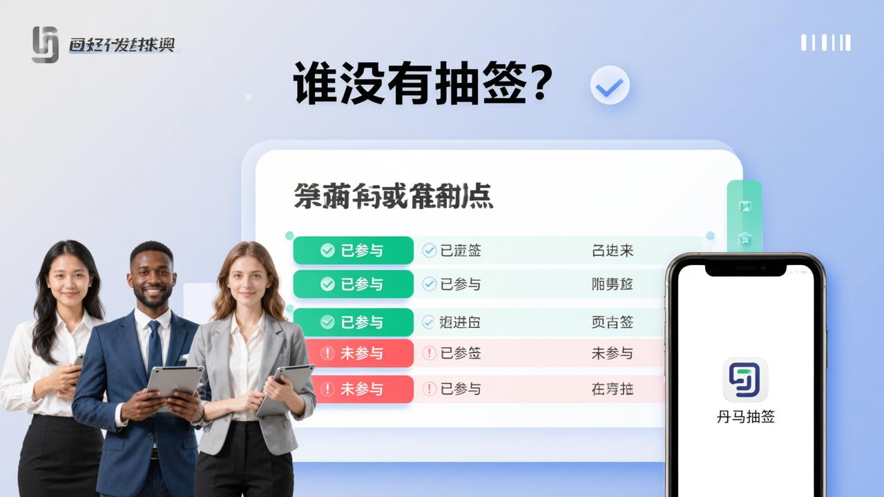 怎么查谁还没抽签？丹马抽签小程序怎么查看未参与人员名单操作教程