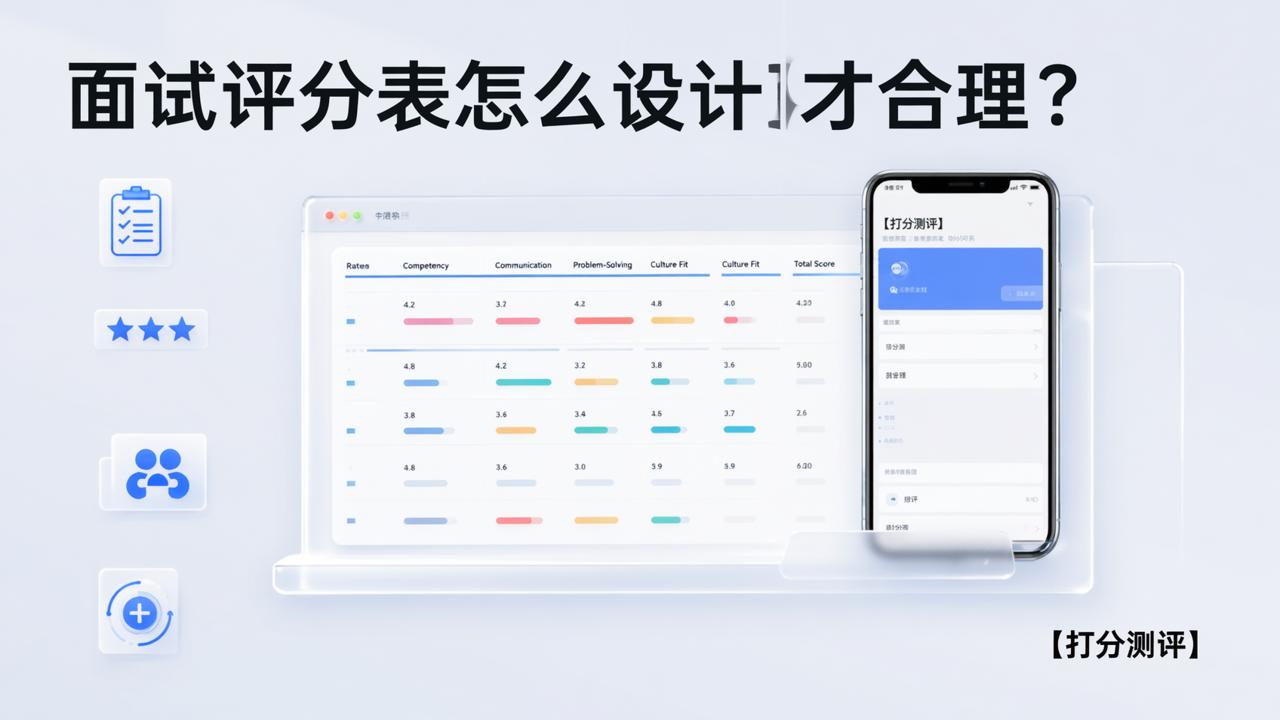 面试评分表怎么设计才合理？多维度打分+自动汇总的实操方法（附微信小程序教程）