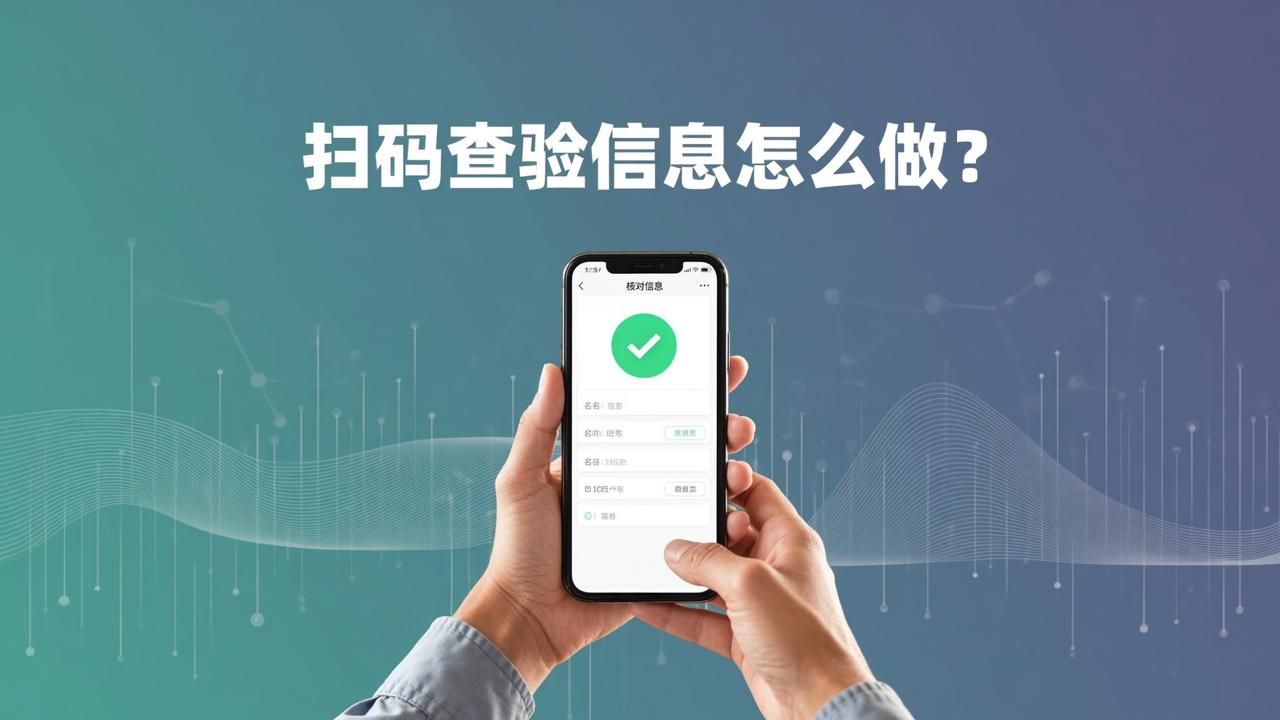 扫码查验信息怎么做？核对信息微信小程序二维码核对操作全流程详解