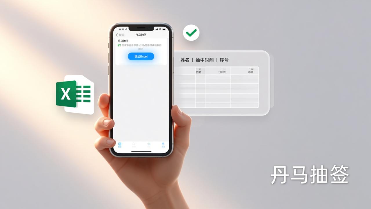 抽签结果怎么导出Excel？丹马抽签一键下载带姓名时间的Excel表格教程