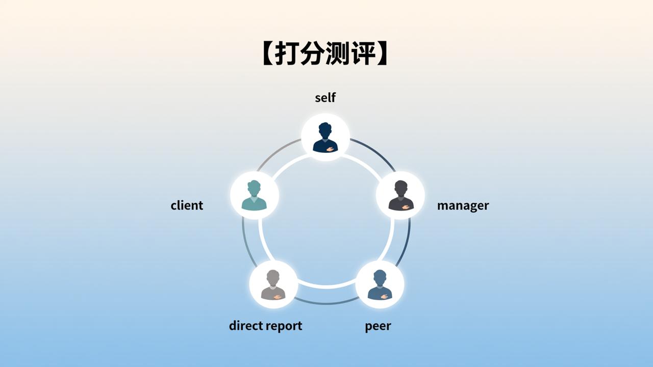 360度考核怎么做？用【打分测评】微信小程序实现多维度互评、自评与权重计算