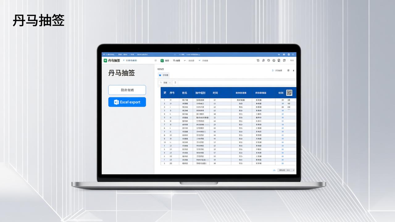 抽签结果怎么导出Excel表格？丹马抽签导出功能实操步骤详解（含实名名单统计）