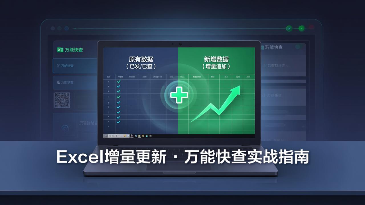 Excel查询系统怎么增量更新数据？万能快查增量导入详细操作步骤教程