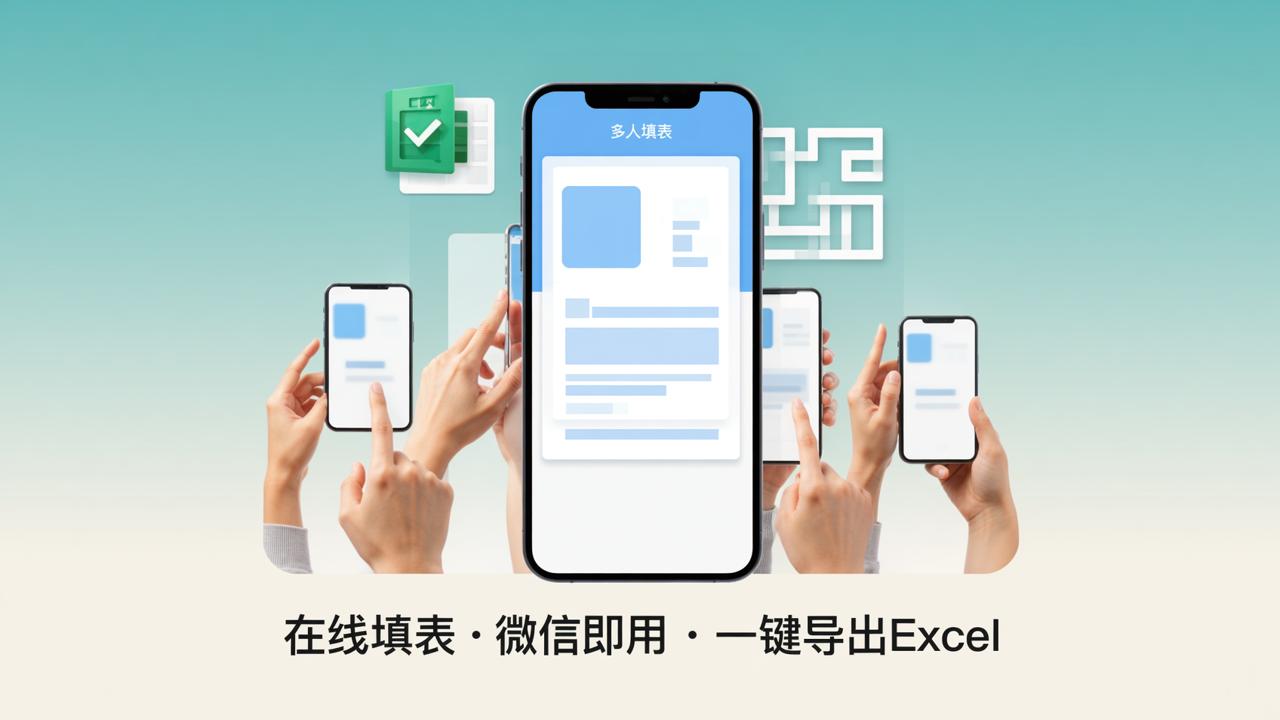 在线填表数据收集用什么软件？多人填表微信小程序怎么用、导出Excel、扫码查验实操教程