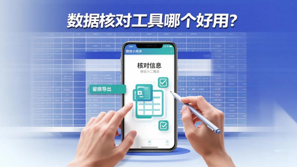 数据核对工具哪个好用？【核对信息】微信小程序实操教程：导入Excel、多人核对、留痕导出全步骤