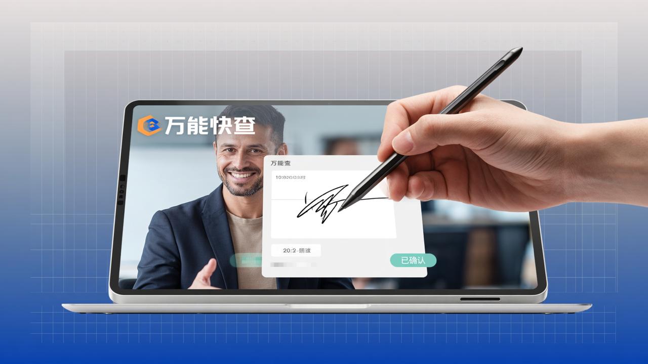 查询后怎么签字确认？万能快查支持在线签名+自动记录，老师发成绩/工资条/分班名单都能用