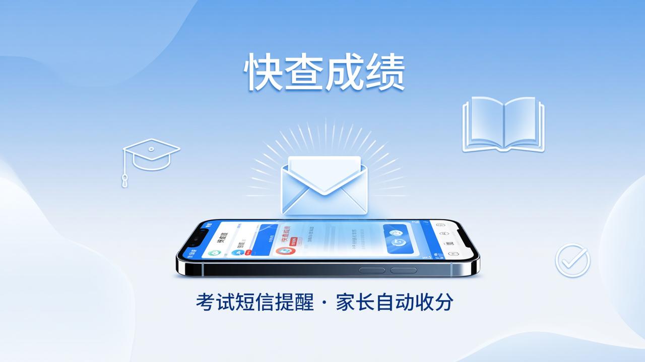 快查成绩小程序怎么设置考试短信提醒？家长自动收分操作全流程详解