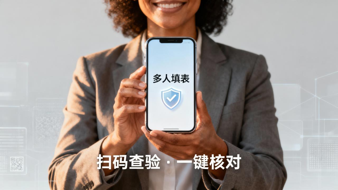 扫码查验二维码怎么弄？多人填表小程序如何生成查验码核对填表内容