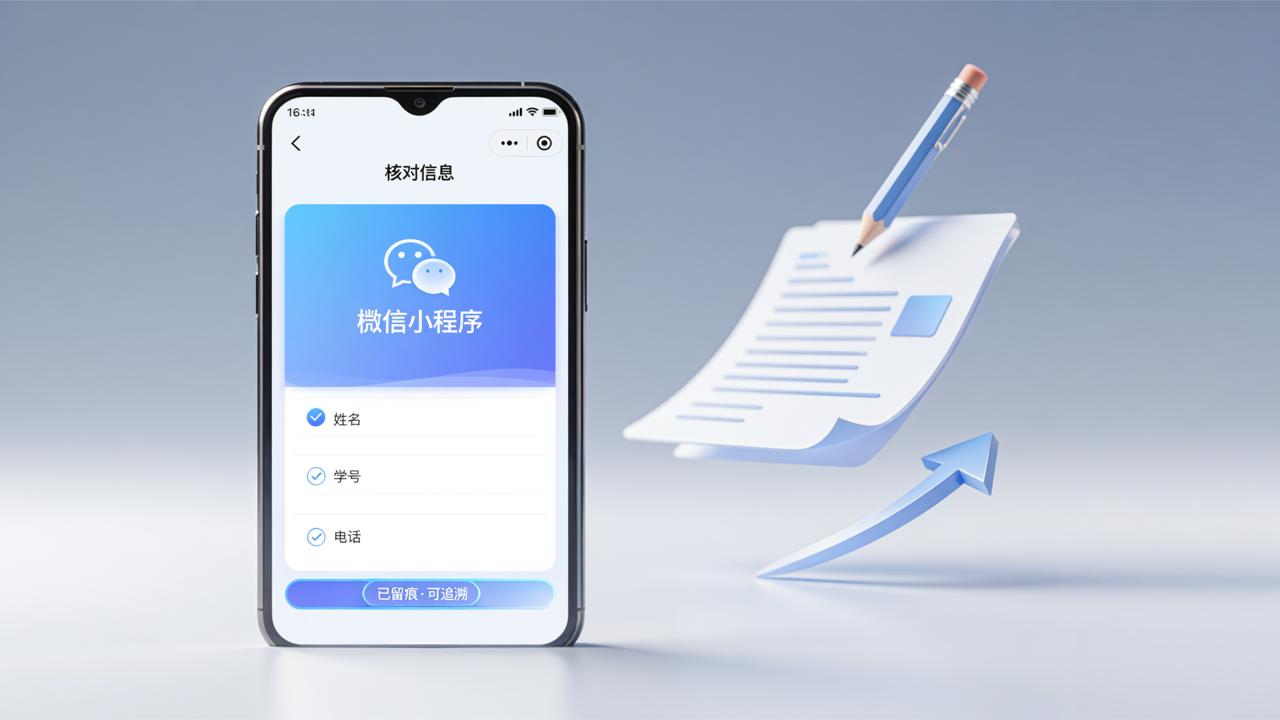 核对表数据怎么修改？微信小程序在线改信息留痕可查，支持补填重设导出