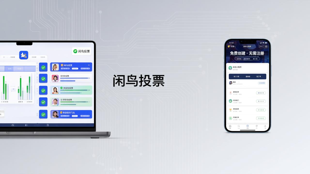 线上投票工具怎么选？闲鸟投票免费做评优评选、民主决策和作品比赛投票